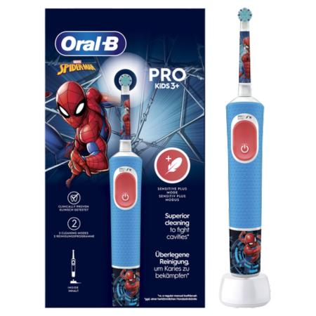Oral-B Kids Pro Spiderman Sähköhammasharja 3+ Vuotiaille