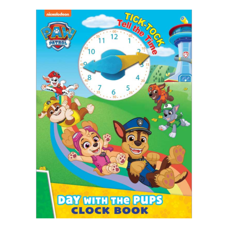 PAW Patrol Tick-Tock Päivä Pennuilla Kello Puuhakirja