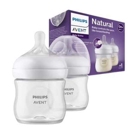 Philips Avent Natural 0+ Kuukautta Tuttipullo – 2 x 125 ml