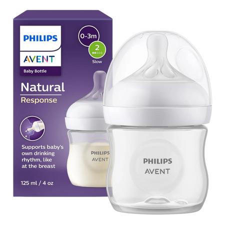 Philips Avent Natural Response 0–3 Kuukautta Tuttipullo – 125 ml