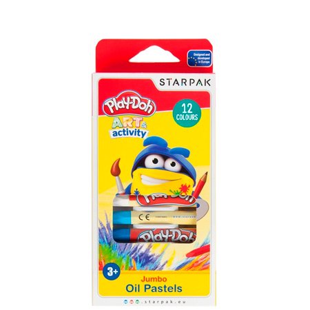 Play-Doh Jumbo Öljypastellisetti - 12 kpl.