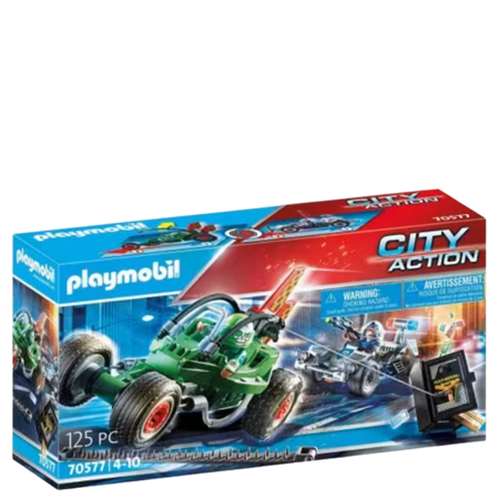 Playmobil City Action Poliisi Go-Kart Pakomatka Leikkisetti