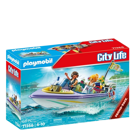 Playmobil City Life Häät ja Häämatka Moottoriveneajelu Leikkisetti
