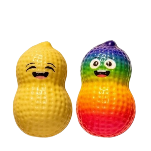 Squeeze Slow Rise XL Peanut Squishy Toy Assorted – 10 × 5,5 cm – 1 kpl