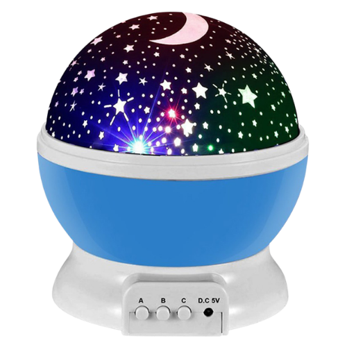 Star Master Sininen 2-in-1 Pyörivä Tähtitaivas Yövalo & Projektori