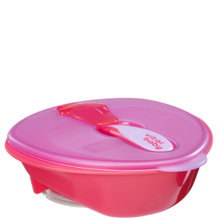 Vital Baby Nourish kulho imukupilla - vaaleanpunainen