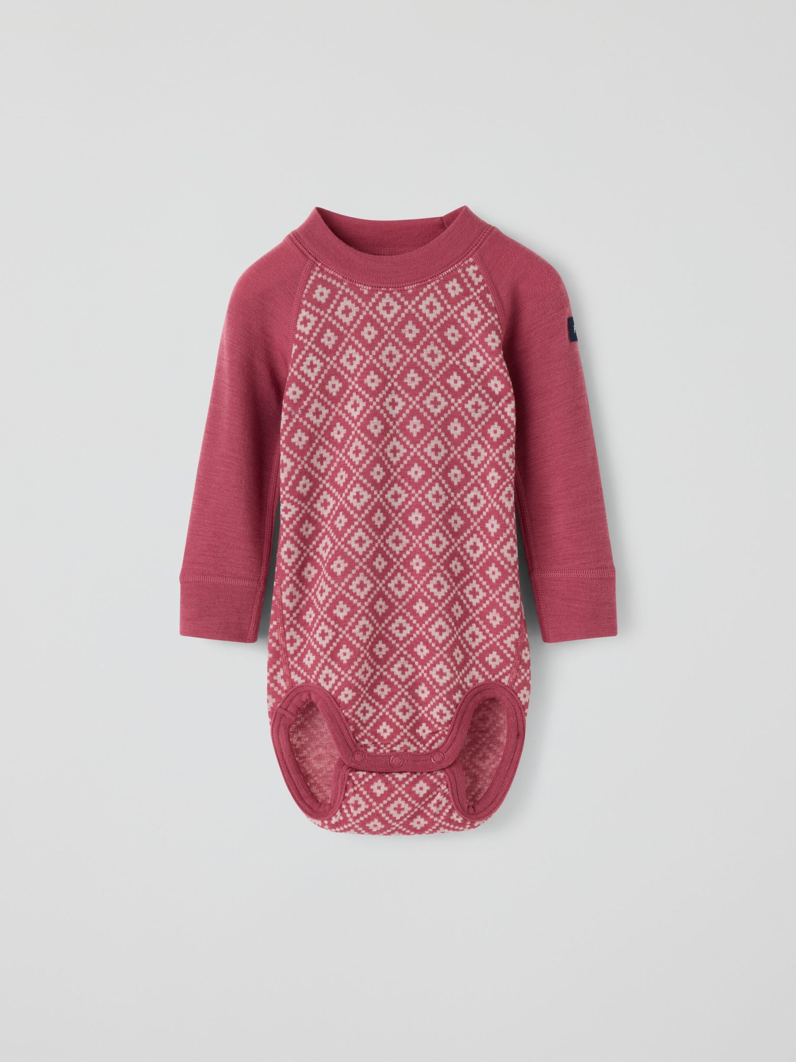 Pitkähihainen body merino jacquard