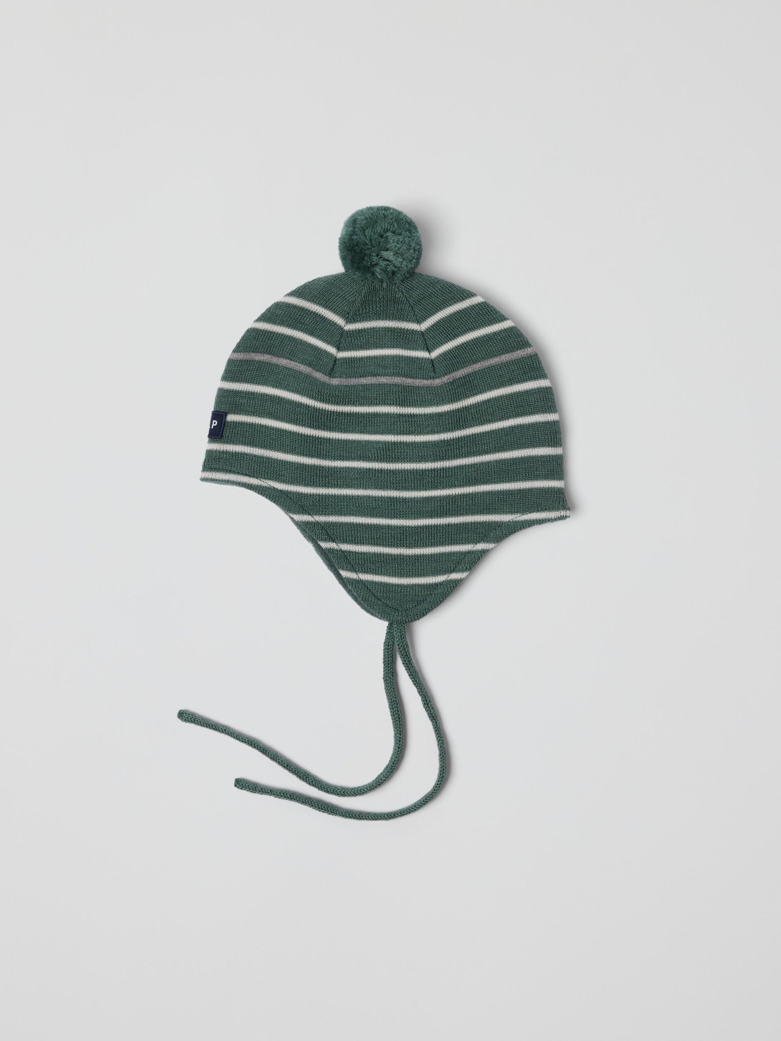 Tuulenpitävä Fleece‑vuorinen kypärämyssy raidallinen